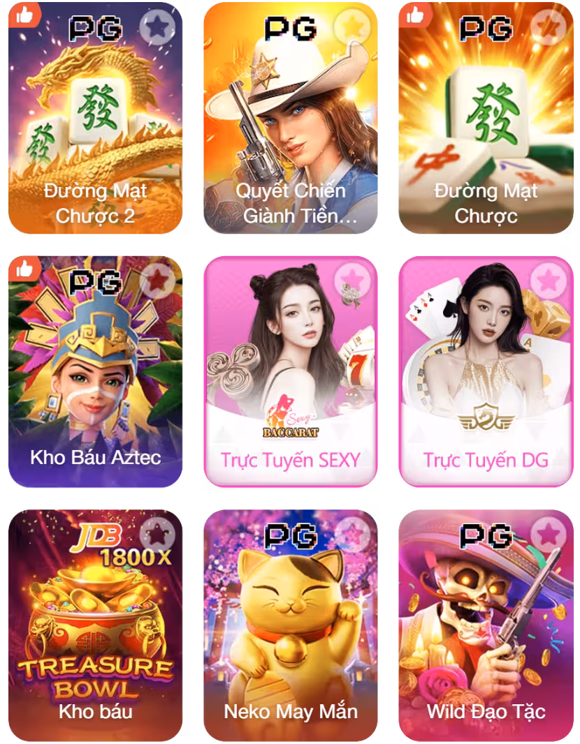 Các trò chơi hot tại RR311